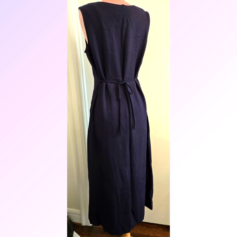 Vintage Sheri Martin‎ Rayon Acetate Midi 90-s Dress